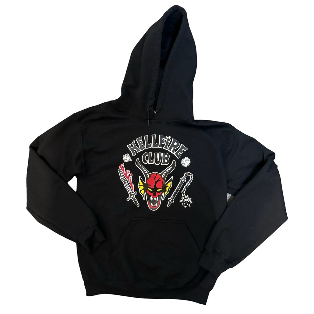 Stranger Things Hellfire Club GLOW IN THE DARK Sweatshirt Hoodie-Unisex-small